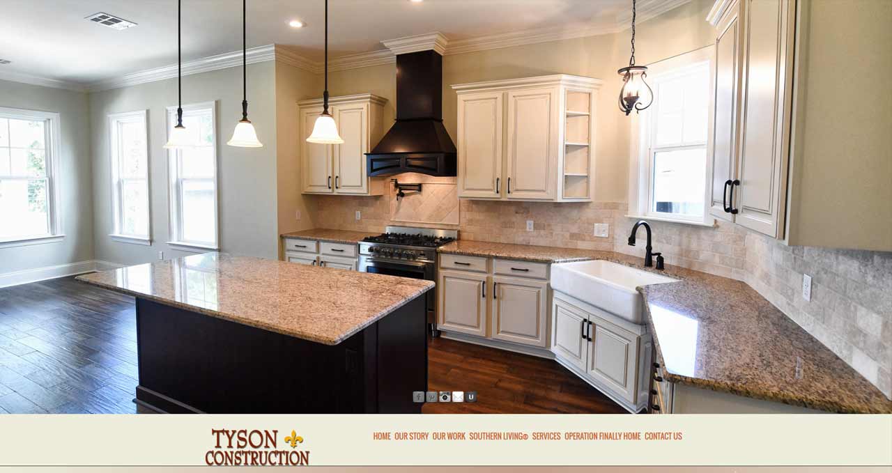 tyson construction website image